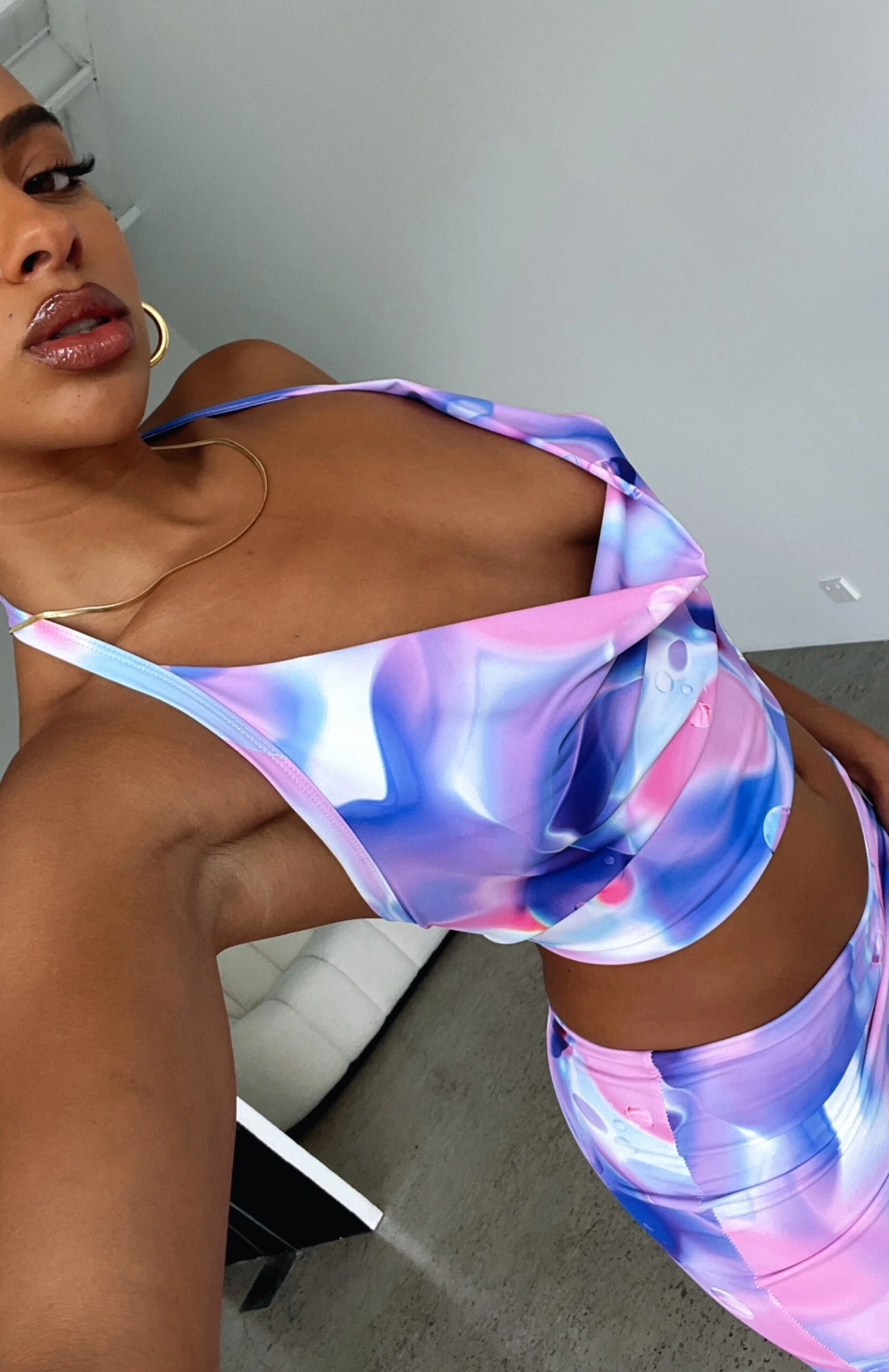 Need You Right Here Crop Purple Orb