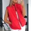 Outside The Lines Puffer Vest Red -Dresses Sales OUTSIDE THE LINES PUFFER JACKET280323 04