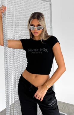 Project 5 Ribbed Baby Tee Ink -Dresses Sales PROJECT 5 RIBBED BABY TEE SWEATPANTS INK 060922 03