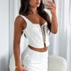 Walk With Me Bustier White 2 Walk With Me Bustier White -Dresses Sales TELL ME WHY SKIRT WALK WITH ME 02.05.23 04