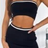 Give Me Love Crop Black -Dresses Sales THINKING OUT LOUND MINI SKIRT GIVE ME LOVE CROP 0403423 03