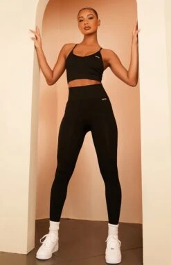 Seamless High Waisted Leggings Black