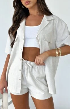 You're My Holiday Shirt Oatmeal -Dresses Sales YOU RE MY HOLIDAY SHIRT TROPICAL MOOD SHORTS 170523 06