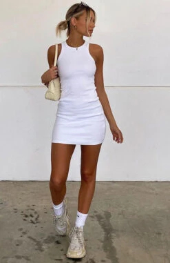 Star Power Ribbed Mini Dress White -Dresses Sales sophiebatzloff 0ea42090 efb1 4085 829f 2658ede40e3a
